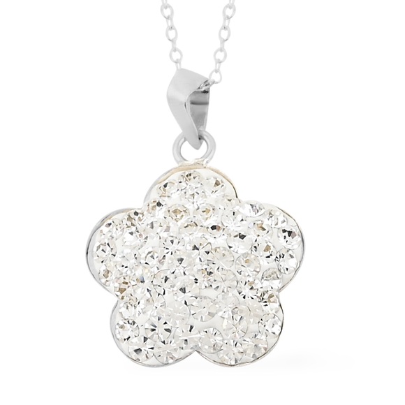 Swarovski Jewelry - Swarovski Crystal Flower Necklace. 18”.